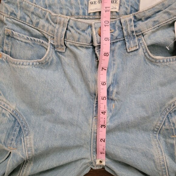 Free People Pandora Wide Leg Jeans Womens 26 Boho Chic Cottagecore Hippie Retro - Picture 4 of 9